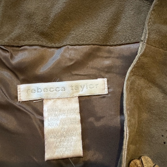 Suede leather skirt Rebecca Taylor - Picture 3 of 6